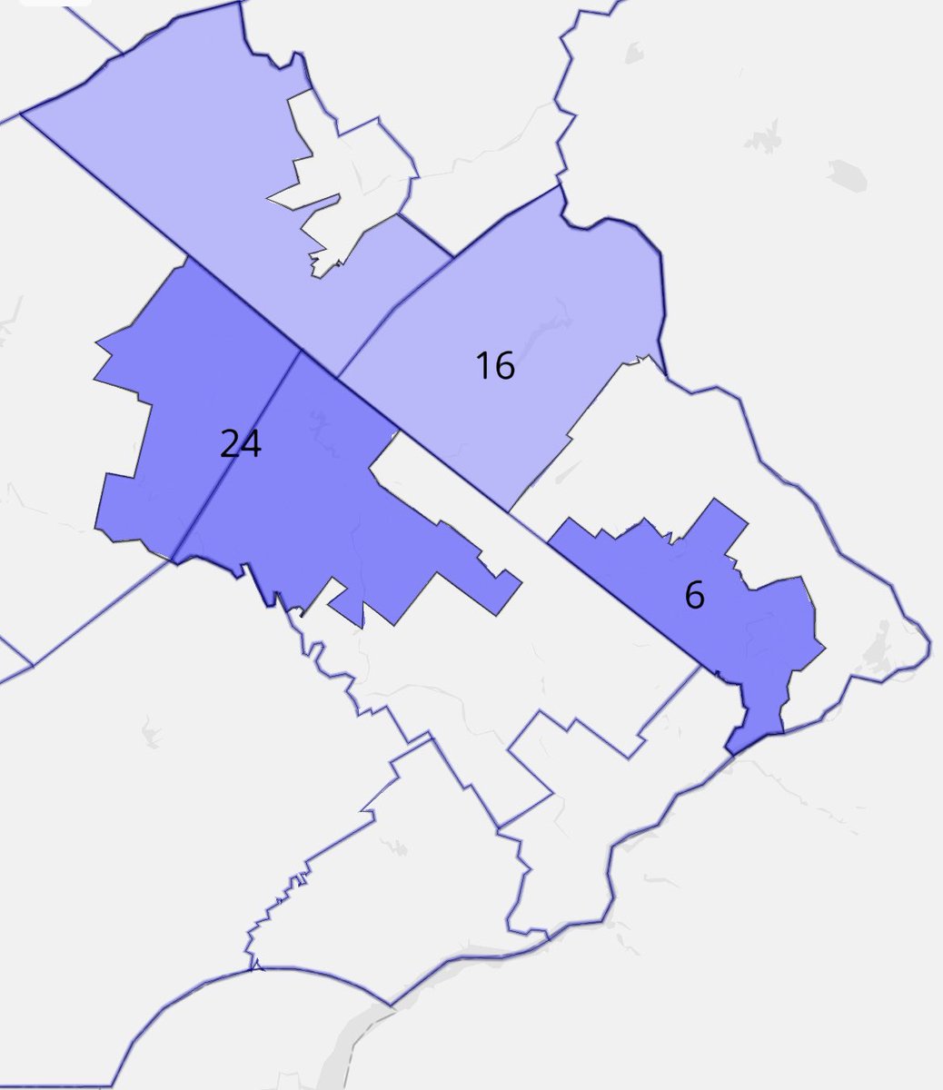 All 3 PA Senate districts Dems need to flip this year went solidly for Shapiro in 2022 but solidly sent Republicans to Harrisburg. Has the rate of ballot splitting changed since then?