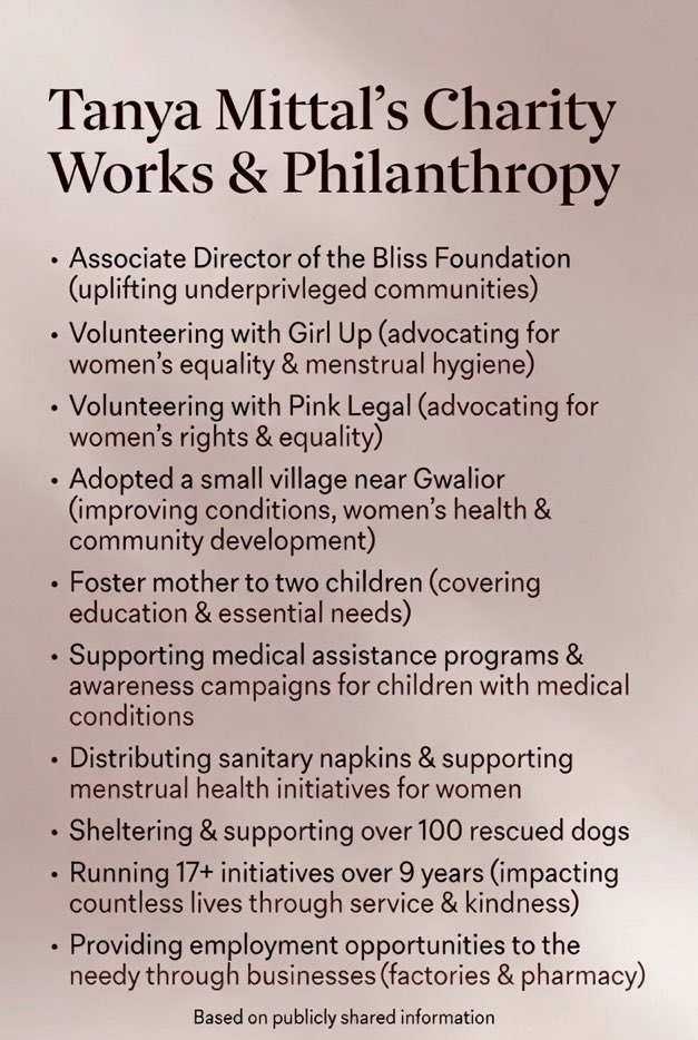 ManjulataS37818's tweet photo. @Kunickaa Tanya mittal is a social worker 👇
So proud of u @itanyamittal 👏👏
🚨Warning from #TanyaKaParivaar stop unnecessarry Harassment Tanya 🙏
@AmaalMallik @Kunickaa @Farrhana_bhatt #Sahbaz #Mridul #Gourav #Nehal #Ashnoor all Fandoms
#TanyaMittal𓃶 #tangianmo https://t.co/RA8bPpWdHn