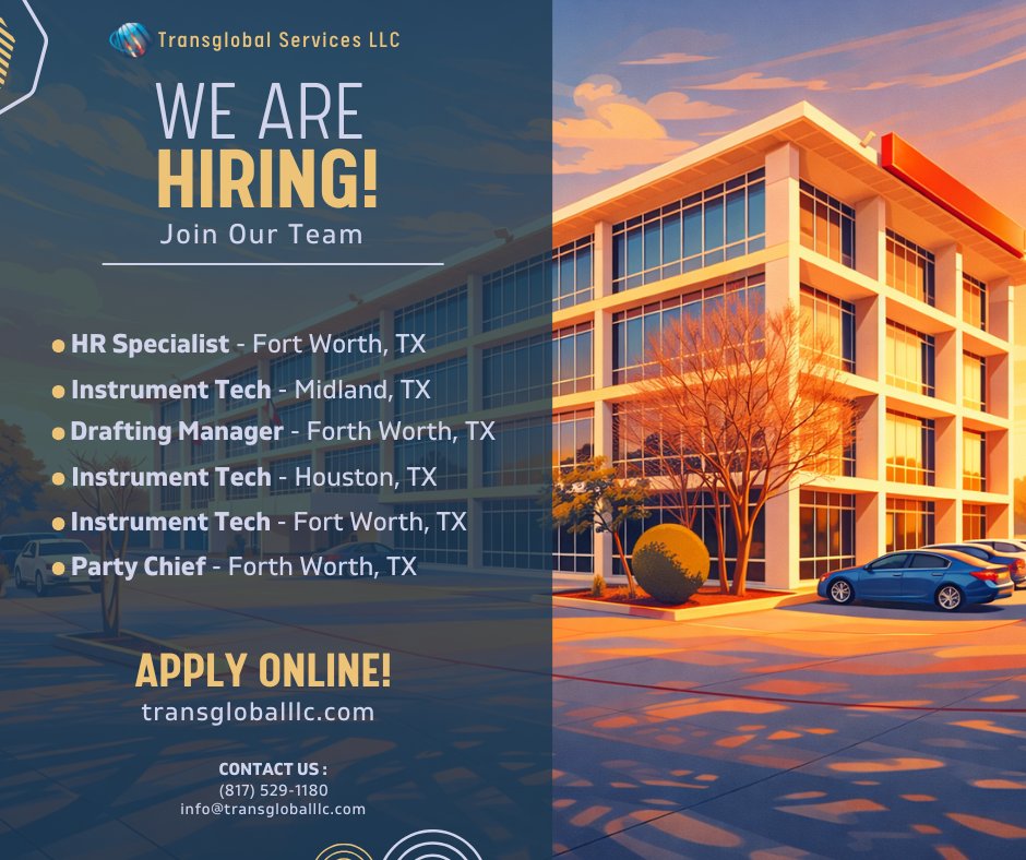 Transglobal_llc's tweet photo. We’re building the next generation of infrastructure through technology and innovation. 

Ready to lead the way and make an impact? Join us.

Apply → https://t.co/qGXkmOIG2m https://t.co/TtbkrTSEez