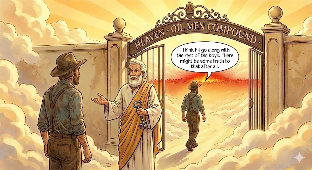Ben Graham told a story forty years ago that illustrates why investment professionals behave as they do. 
An oil prospector, moving to his heavenly reward, was met by St. Peter with bad news. “You’re qualified for residence,” said St. Peter, “but, as you can see, the compound