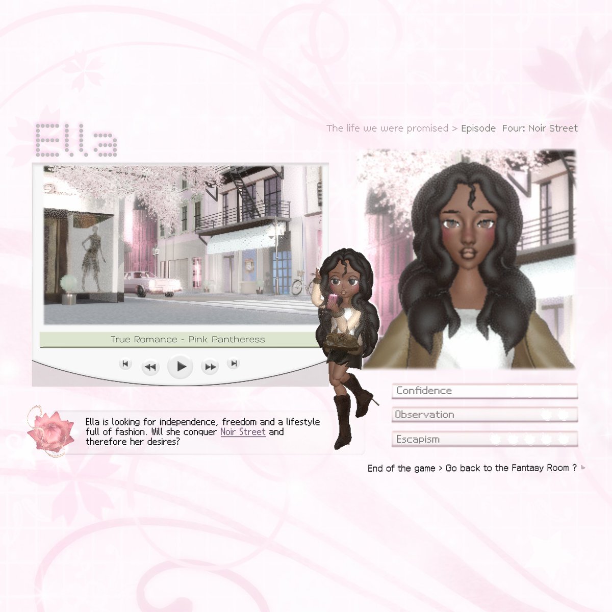 introducing our girlies ! 🧁🎀 ‘the life we were promised’ presents our desired life growing up, representing girlhood &amp; nostalgia via fashion games through 3d art ★