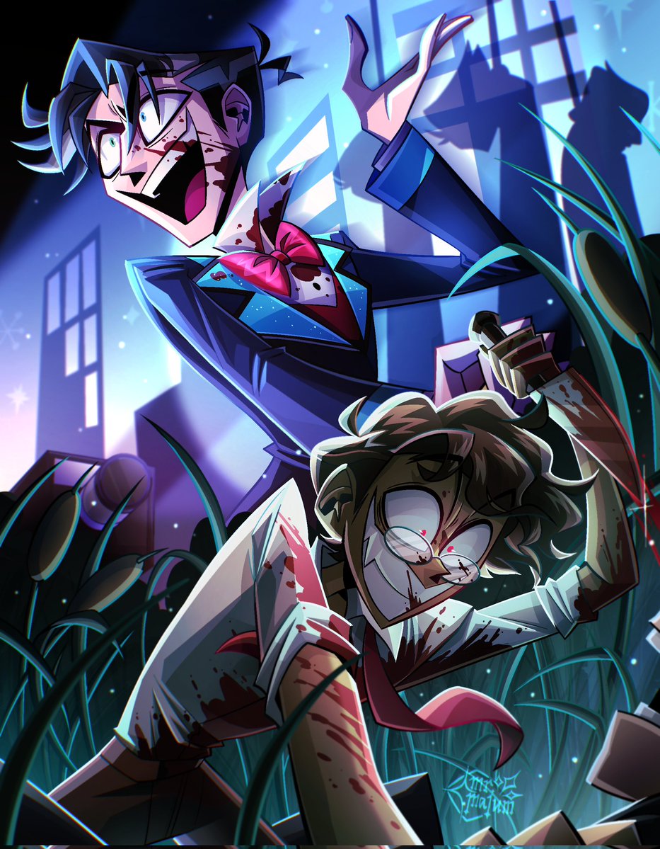 Severely needed to draw their cards because i love them So much 🥰

#hazbinhotelfanart #HazbinHotelVox #HazbinHotelAlastor #RadioStatic #murdermedia