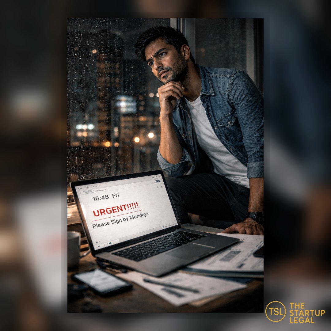 A founder received an email at 16:48 on a Friday: "Please sign by Monday so we can start." They skimmed, signed, and shipped. Three weeks later, the real negotiation began in the invoice thread. Payment was "within 60 days of acceptance". Acceptance was "at the client’s sole