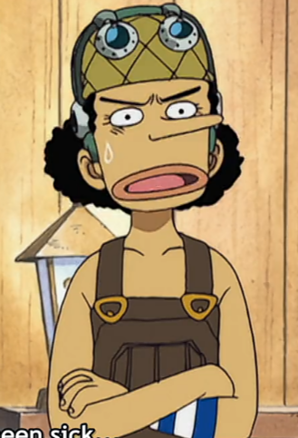Usopp is drawn so cute here??