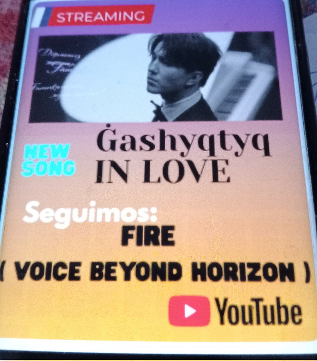 juntosxdimash's tweet image. Dears, estamos de estreno!!
#Dimash subió a su cuenta de #Youtube la hermosa canción #InLove
#Gashyqtyq
youtu.be/TsMrsOPQq60?si…