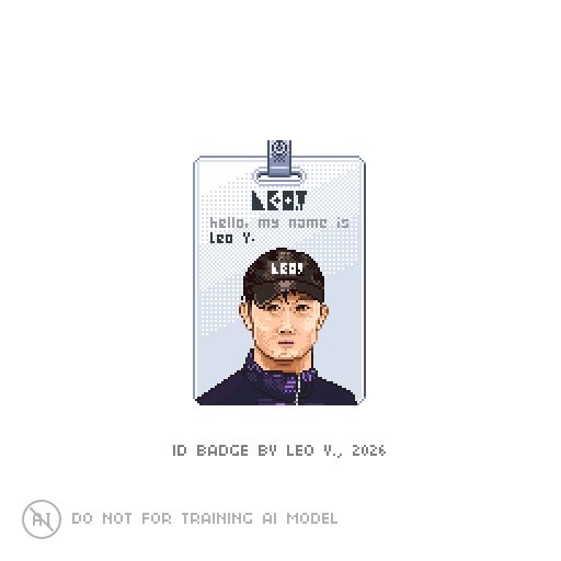 The ID badge is inspired by Severance #aseprite #pixelart #ドット絵 #像素艺术 #像素藝術