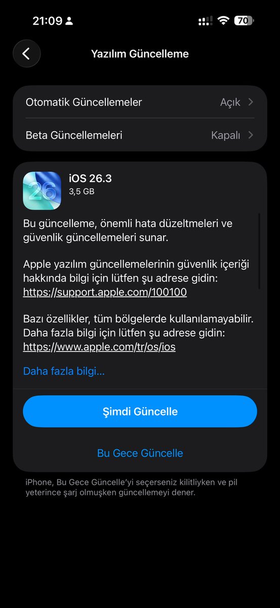 iOS 26.3  Resmi sürüm yayınlandı