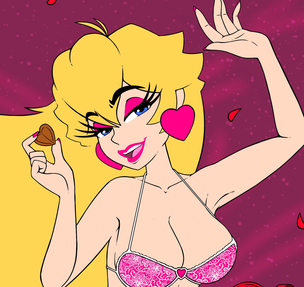 Valentine’s Day Princess Peach WIP 💕