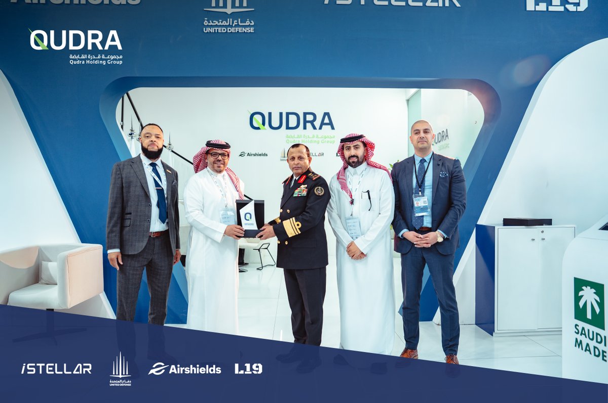 QHG_SA's tweet photo. سعدنا بزيارة معالي الفريق الركن محمد الغريبي، رئيس أركان القوات البحرية الملكية السعودية، إلى جناح مجموعة قدرة القابضة، وذلك على هامش معرض الدفاع العالمي 2026، واطلاعه على منظومتنا المتكاملة من الحلول الدفاعية المتقدمة.

#مستقبل_التكامل_الدفاعي
#WDS2026 https://t.co/7Kc7HU0pne