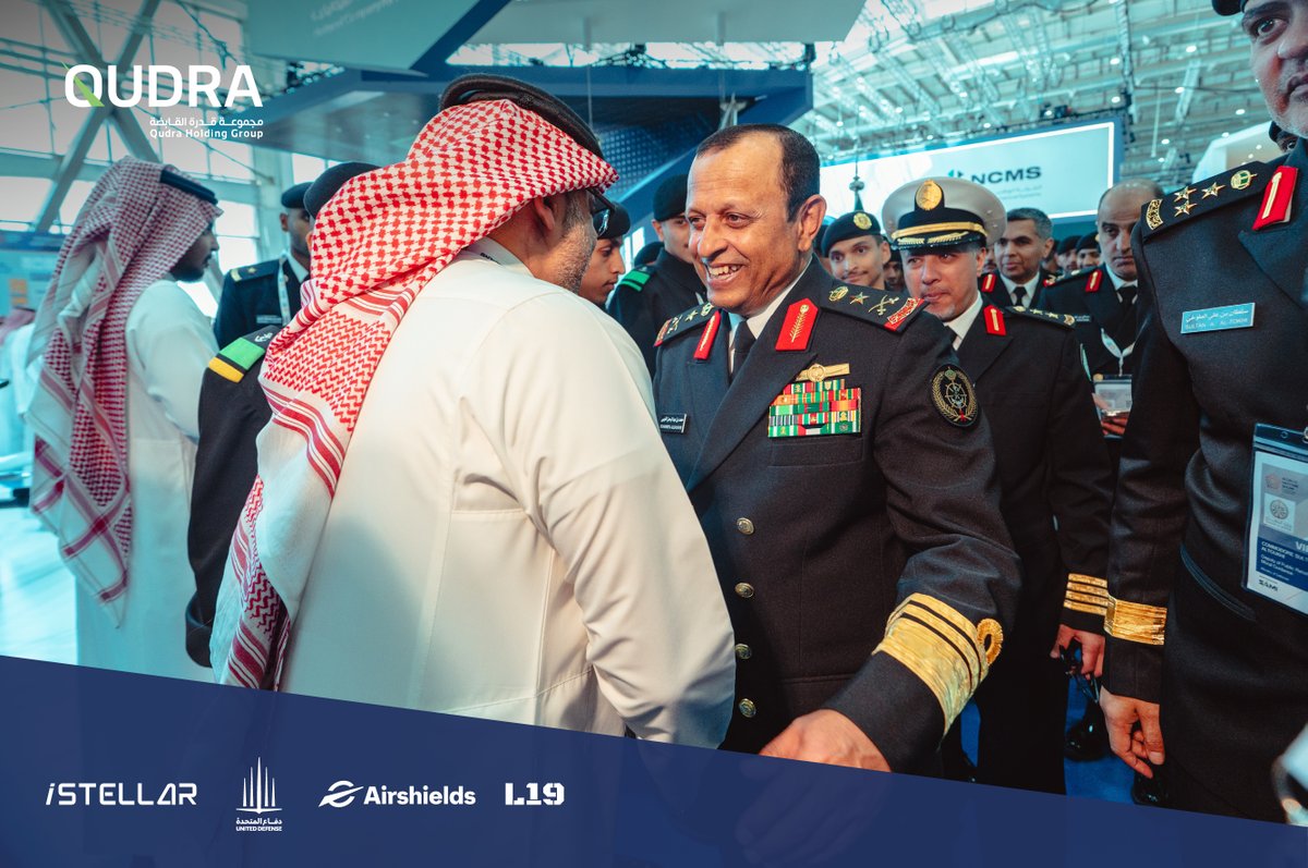 سعدنا بزيارة معالي الفريق الركن محمد الغريبي، رئيس أركان القوات البحرية الملكية السعودية، إلى جناح مجموعة قدرة القابضة، وذلك على هامش معرض الدفاع العالمي 2026، واطلاعه على منظومتنا المتكاملة من الحلول الدفاعية المتقدمة.

#مستقبل_التكامل_الدفاعي
#WDS2026
