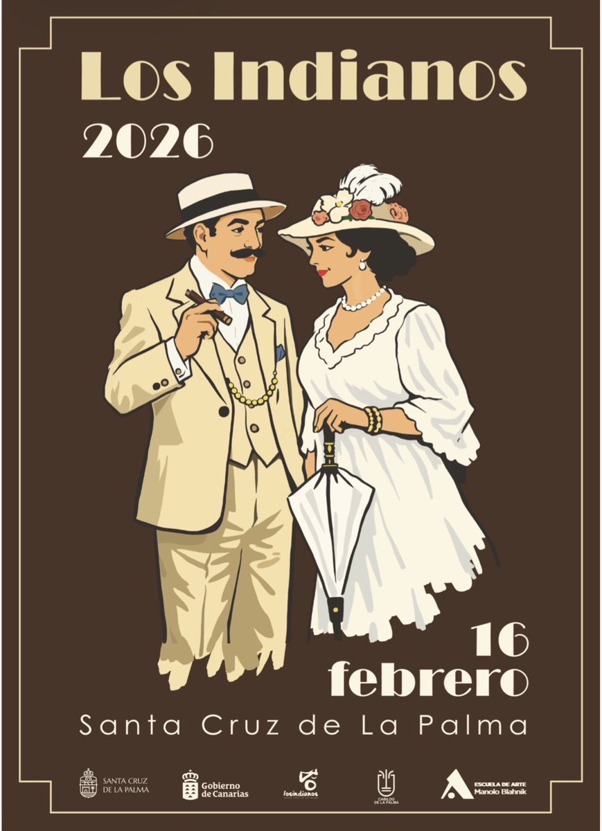 TroverosAsieta's tweet photo. Nueva actuación. INDIANOS LA PALMA 🎭
📆 Lunes 16 de febrero
🕒 De 18:00
📍Recinto Central - Avenida Marítima - Santa Cruz de La Palma.
#TroverosdeAsieta #Indianos #LaPalma https://t.co/J1SOM2CprC