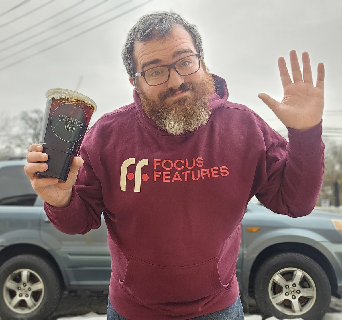 This was a free sweatshirt from seeing so many of their movies! But even a XXL is a little too snug. 😆

(236 days. 4 years.)