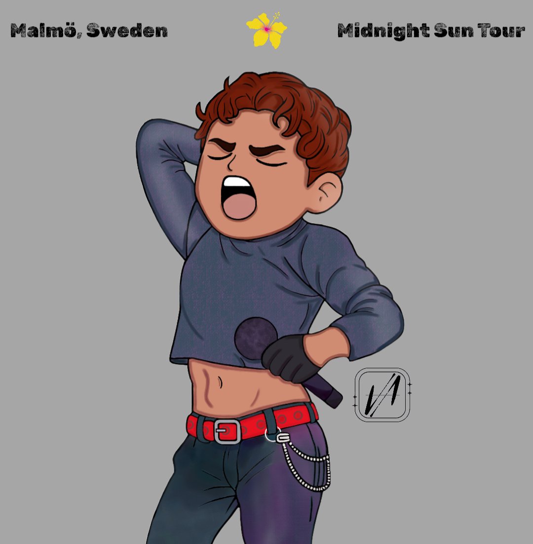 artbymarceshia's tweet photo. show 13: malmö @OmarRudberg
for the @midnightsuntour 
I'm so close to being done but I'm losing motivation to even draw rn 😭 

#omarrudberg #omrtwt #midnightsuntour https://t.co/qBn3mIbbvH