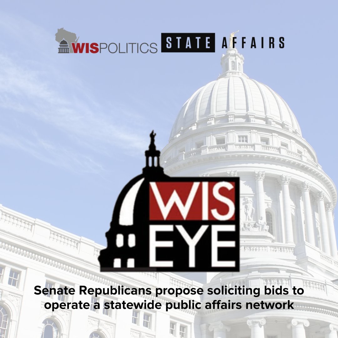 WisPolitics's tweet image. A co-sponsorship memo argues that a competitive process would ensure “high-quality, secure, and cost-effective 🎬 coverage of #legislative, #executive, and #judicial proceedings while maintaining strict #nonpartisanship.” @WisconsinEye @WisGOP
 pro.stateaffairs.com/wi/news/senate…
