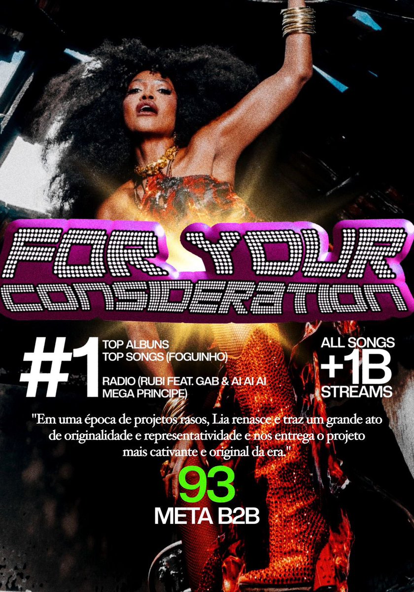 ⚡️ ENDOIDA. Vol 1
For Your Consideration 💿

Obrigada por viverem o maior rock do mundo junto comigo. Essa era foi a mais desafiadora da minha vida e, acho, a melhor de toda a minha carreira. Ainda não acredito que conseguimos finalizá-la. Obrigada por todo o apoio!

<a href="/SquadB2B/">B2B RPG 🗝</a>