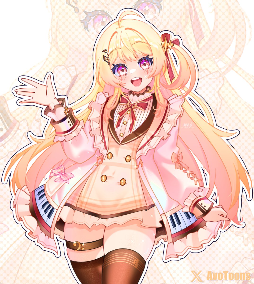 AvoToons's tweet photo. Kanade’s design is simply beautiful! 🎹✨
Commissioned by @MasterBaconeer 
#Artnose https://t.co/8CYEfShKwY