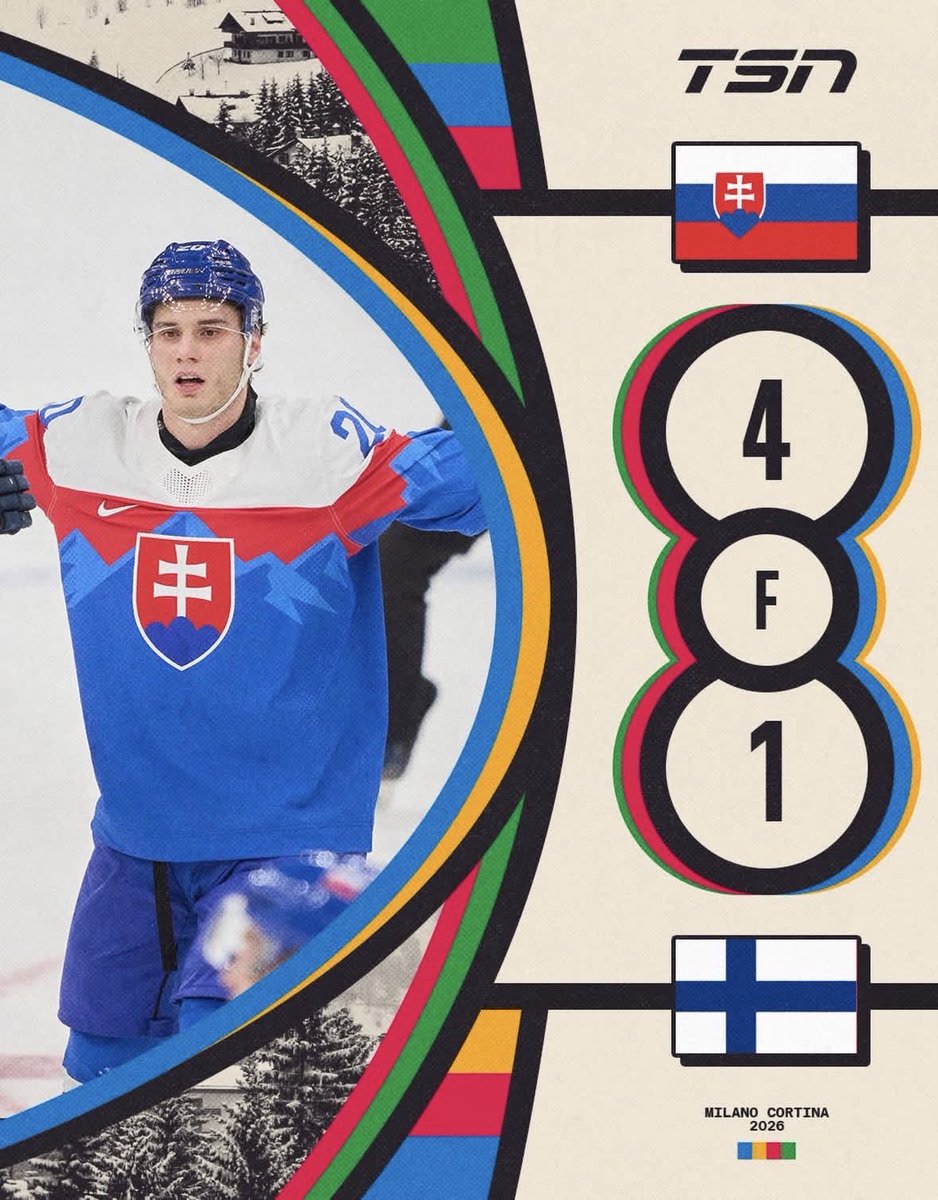Slovakia with the upset against Finland 🇸🇰😮 #Olympics2026