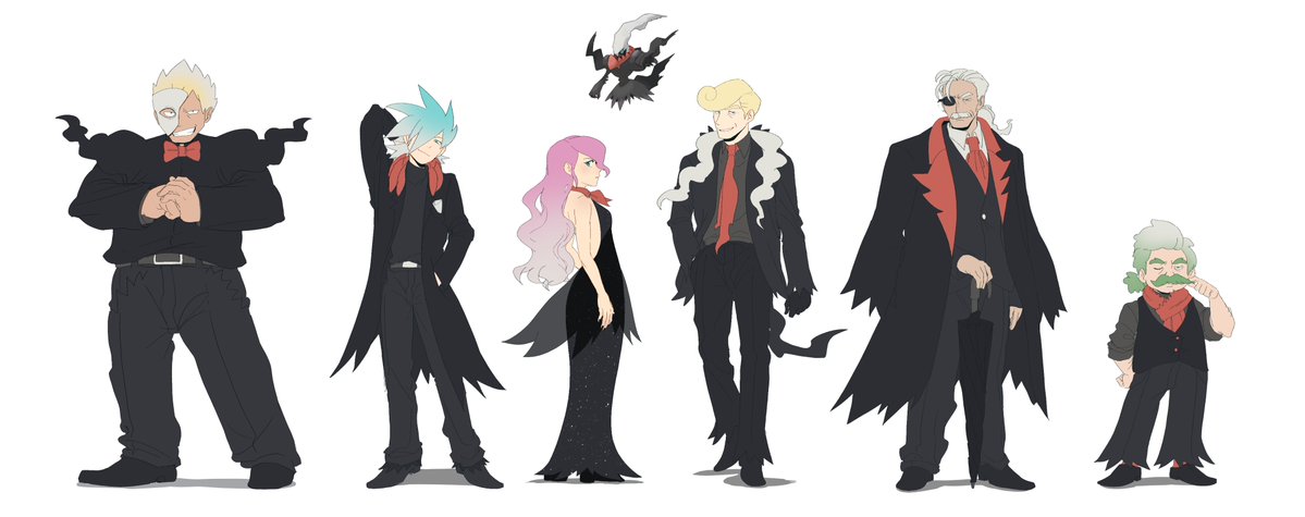 Team Dim Sun from Shadows of Almia but I put them in Darkrai outfits :)