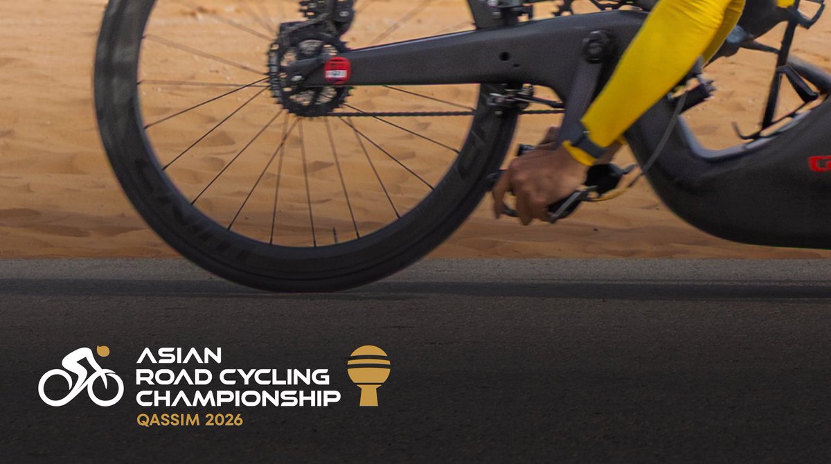 Saudi_Cycling's tweet photo. بهمةٍ وعزم .. ينطلق الأبطال متحدّين الصعاب 🏁
#دراجات_آسيا_بالقصيم 2026 https://t.co/lTL38wx2fd