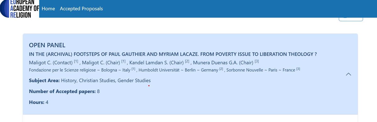 CMaligot's tweet photo. We're organizing a @eu_are panel on Paul Gauthier &amp; Myriam Lacaze, key-figures of the group "Jesus, the Church and the Poor" at VaticanII (and so much more).
We aim to cope for the lack of their personal papers by collecting as many archival records as possible.
Please join us! https://t.co/6s9wDNXLQD