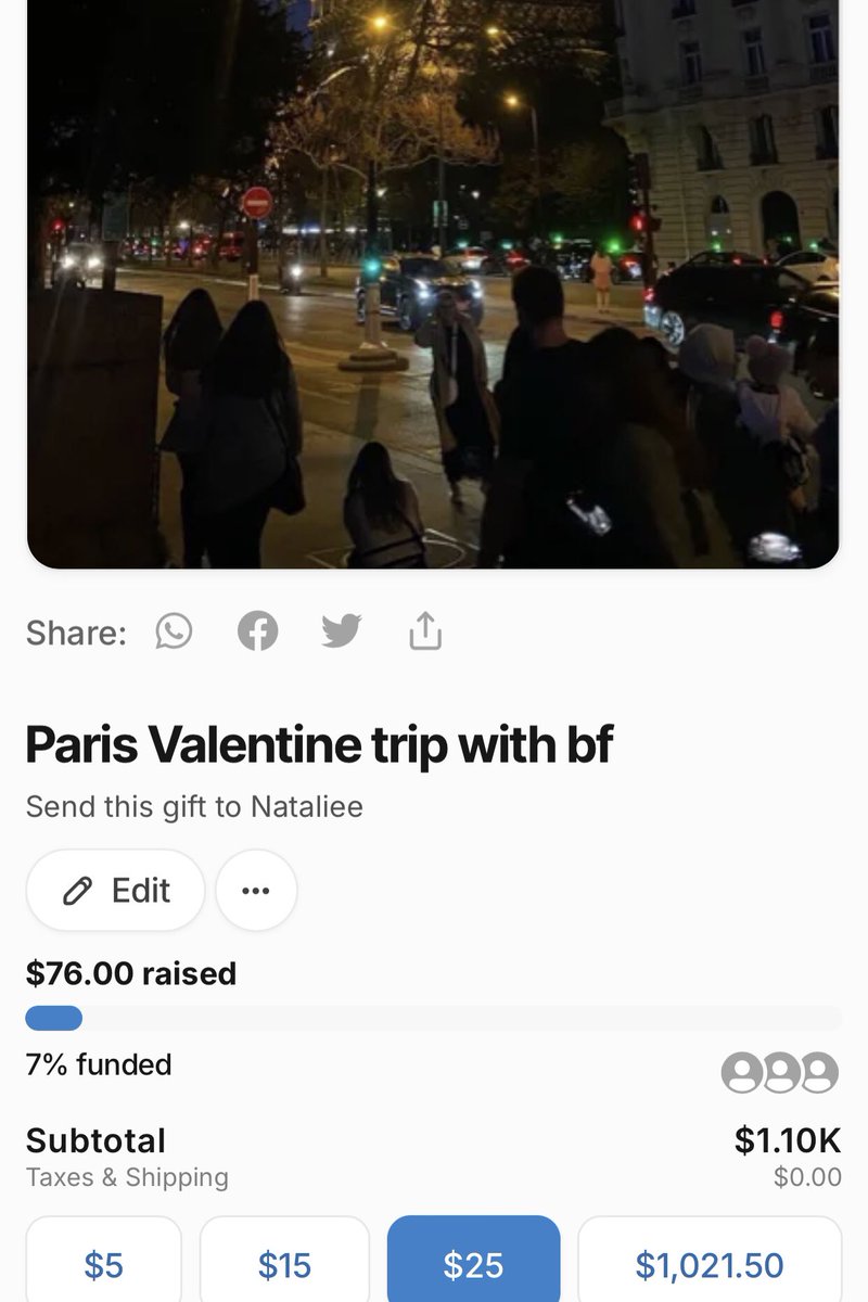 dump your savings in here so I can visit Paris with my boyfriend