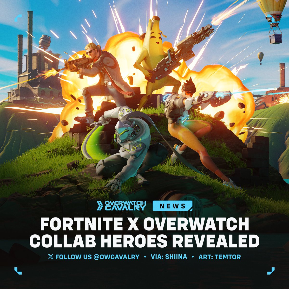 New #Overwatch x Fortnite Skins Revealed 🪂

According to <a href="/ShiinaBR/">Shiina</a>, the following heroes are set to be added as skins:

⏫ Tracer, 🐲 Genji, 🪽 Mercy, 🐰 DVa

Which one are you most excited for? 💭