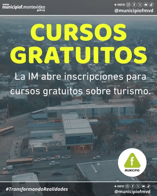 MunicipioFmvd's tweet photo. ๐ง๐จ๐ฅ๐๐ฆ๐ ๐ข ๐ฃ๐๐ฅ๐ ๐ง๐ข๐๐๐ฆ
La Div. Turismo de la IM abre inscripciones a cursos gratuitos.
๐ Por informaciรณnโ 1950 9172
๐ง division.turismo@imm.gub.uy
Mรกs informaciรณn e inscripciones en https://t.co/2SjX0Cpi4h
Estamos #TransformandoRealidades
#SomosF #MunicipioF https://t.co/ByQmTDnOkJ