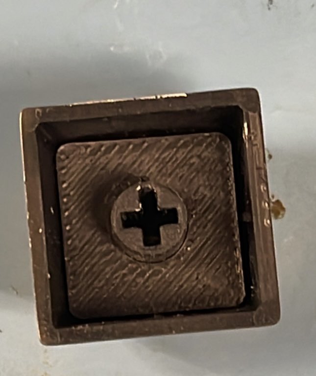 Chat64_NL's tweet image. So, I did some tinkering with the keyboard backlighting of my #C64u #FoundersEdition #FE First I tried a 3D printed diffuser to see if I could get some light to the front, but the keyboard led is not strong enough. So I decided to block it altogether. #Chat64