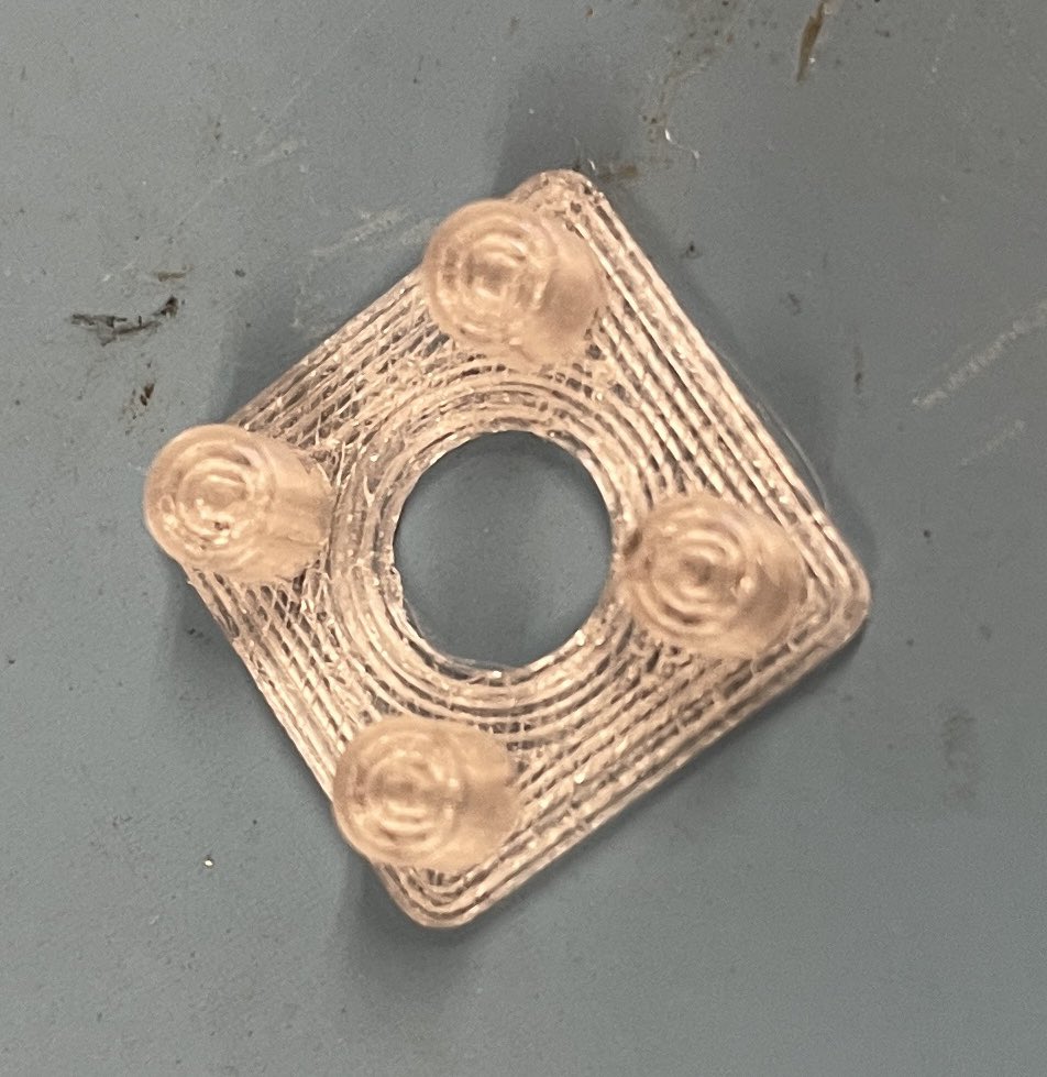 Chat64_NL's tweet image. So, I did some tinkering with the keyboard backlighting of my #C64u #FoundersEdition #FE First I tried a 3D printed diffuser to see if I could get some light to the front, but the keyboard led is not strong enough. So I decided to block it altogether. #Chat64