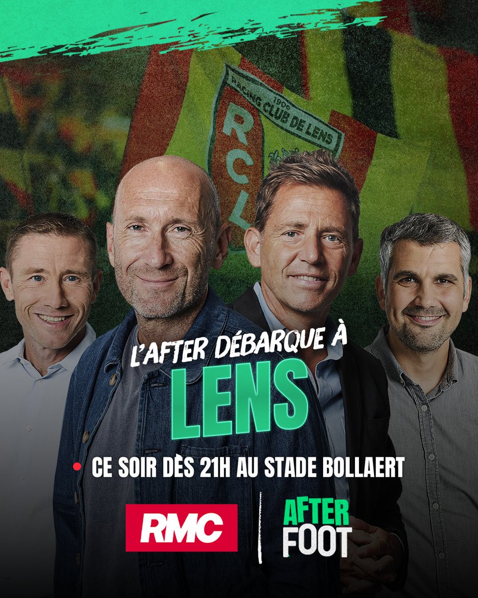 😍 L'AFTER FOOT EN DIRECT DU STADE BOLLAERT CE SOIR ! 🔴🟡

21h-00h, en direct sur <a href="/RMCInfo/">RMC</a>