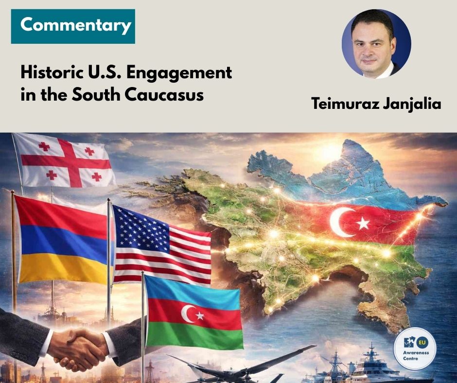 U.S. ramps up strategic &amp; economic engagement in #Armenia and #Azerbaijan. #Georgia’s absence highlights shifting priorities. Regional leadership requires strategic alignment.
Commentary by <a href="/tjanjalia/">Teimuraz Janjalia</a> 

Full text: euawareness.org/commentary22/

#EUAwareness #KnowledgeVsManipulation