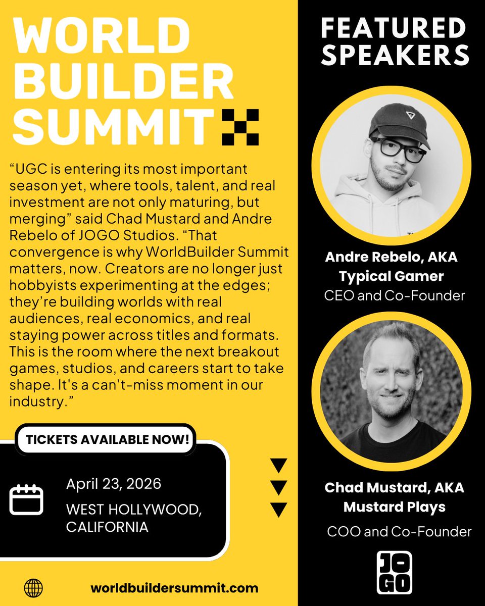 WorldBuilder Summit tweet media