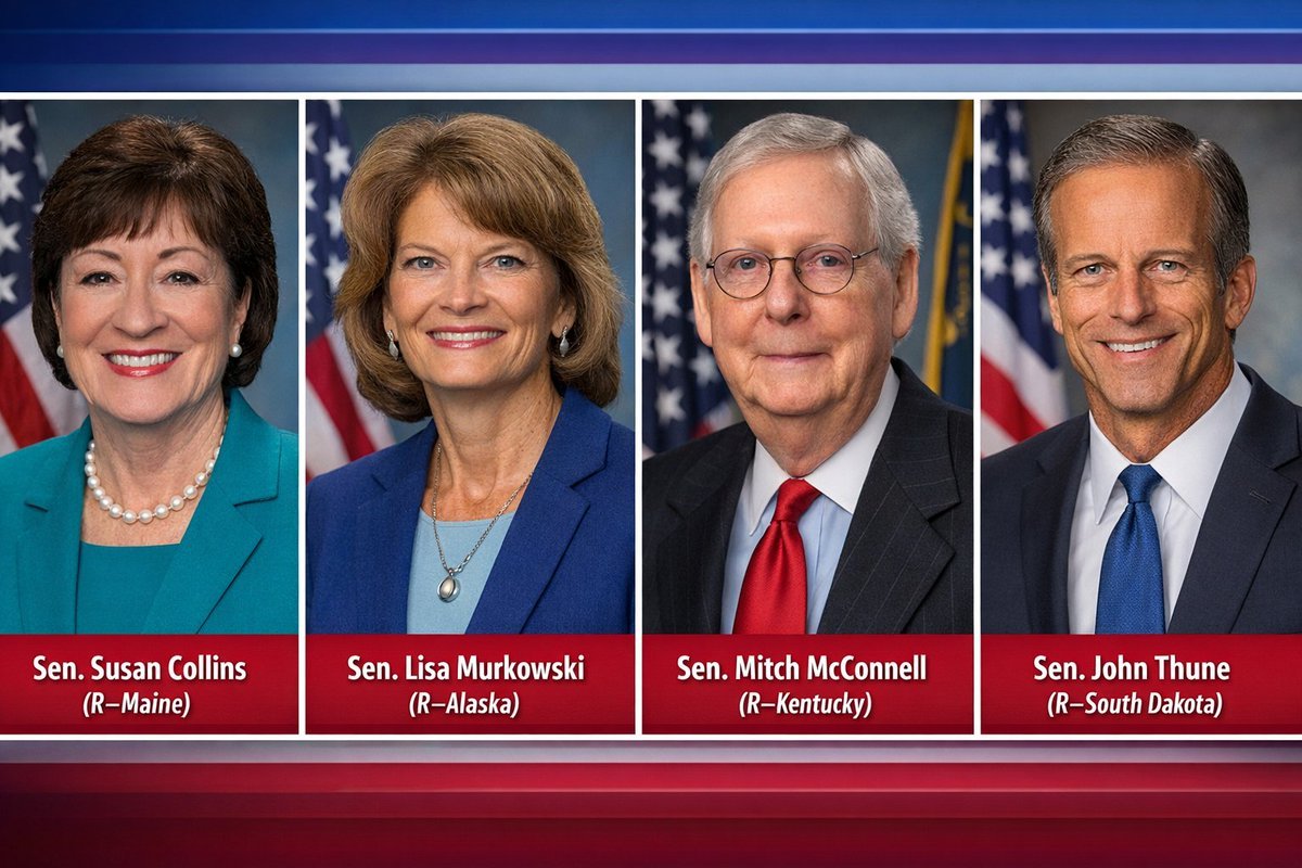 The four Senators left who have yet to endorse the SAVE Act. Why is that? Why are they obstructing the effort to secure our elections? What leverage do the Democrats hold over them, or is it simply their disdain for President Trump?