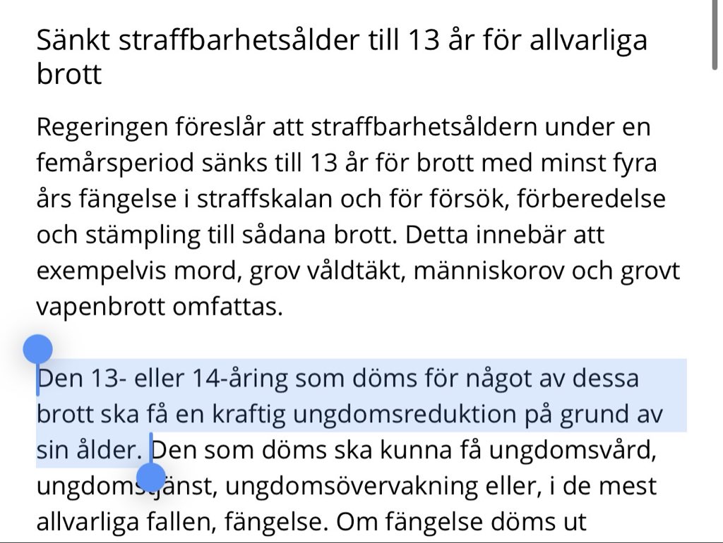 ”Kraftig ungdomsreduktion” innebär 80-90% straffrabatt. 4 år blir 5 månaders syv-samtal

Är detta Paradigmskiftet™️ du röstade för?
