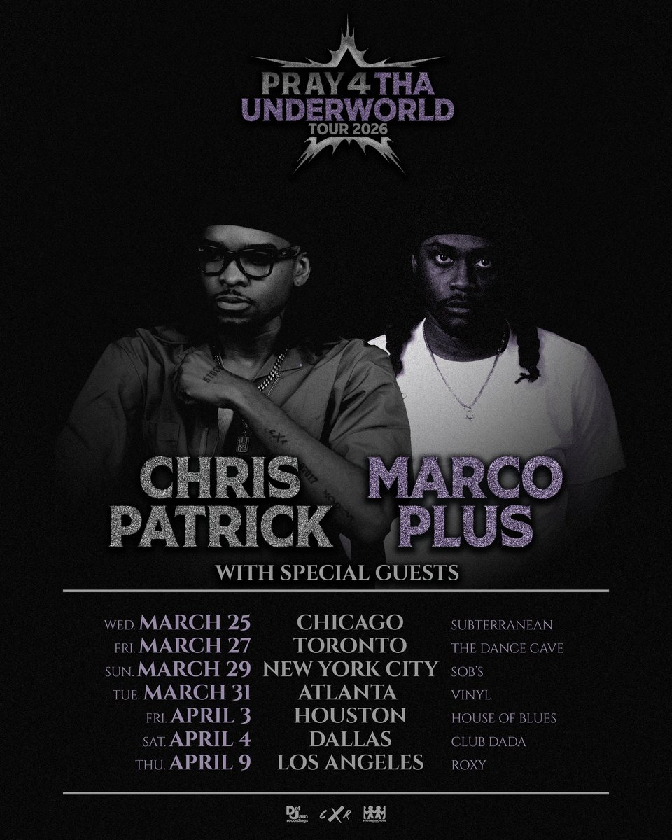 Pray 4 Tha Underworld Tour

<a href="/Xchrispatrick/">Chris Patrick</a> &amp; <a href="/notmarcoplus/">MARCO PLUS</a>

Official poster by me