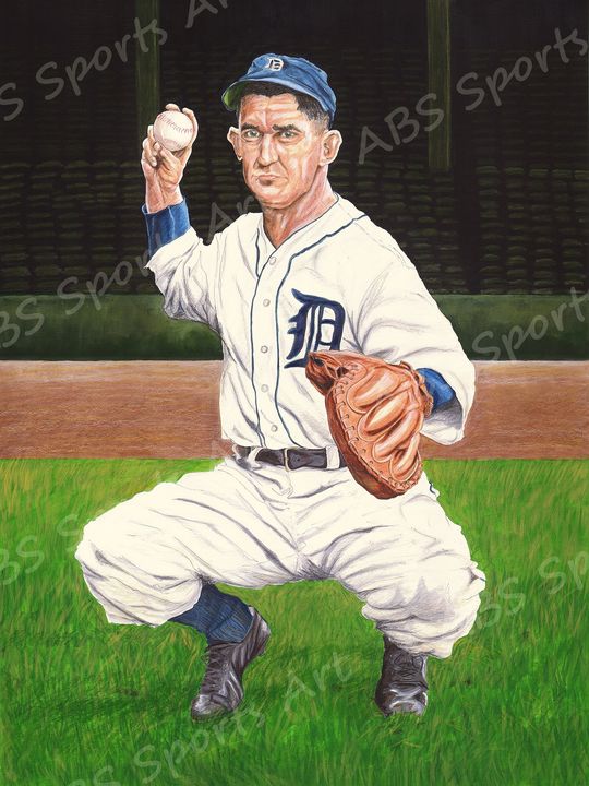 Art of the Day! "Mickey Cochrane Detroit Tigers Print". Buy at: ArtPal.com/abssportsart?i…