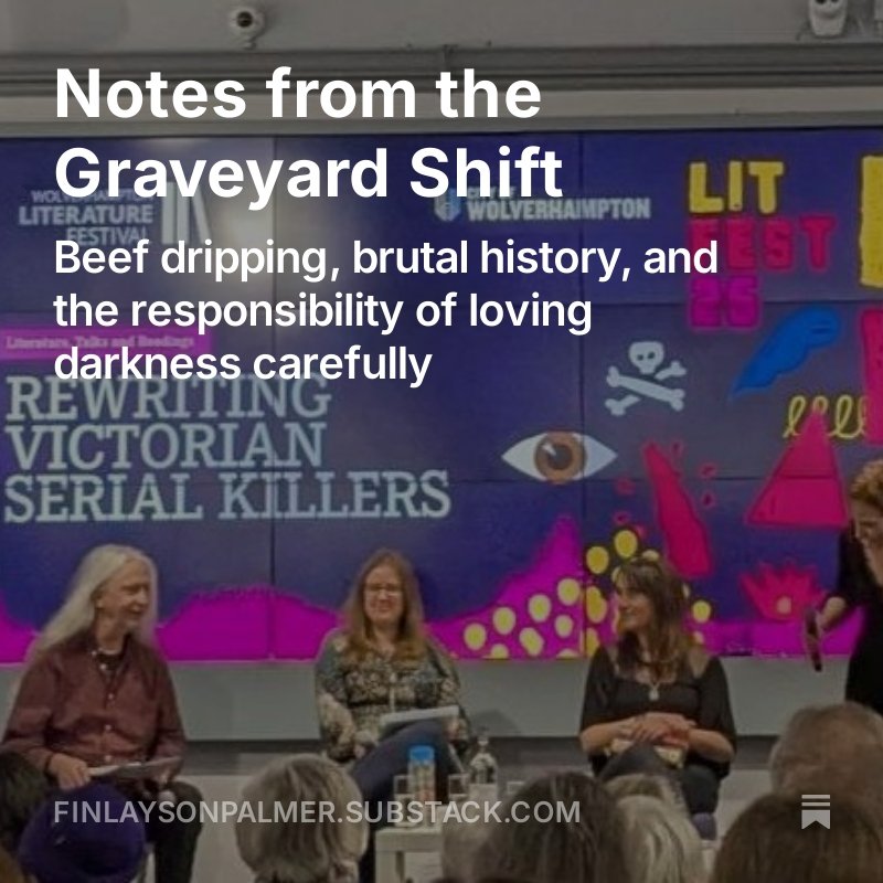 FinlaysonPalmer's tweet photo. This week's Notes from the Graveyard Shift is now posted over on Substack 🪦 

#NotesFromTheGraveyardShift #writing #victorian #serialkillers #author #lucyandrews #emmawoodhouse #emmapurshouse 

https://t.co/434gHUKClY https://t.co/81fgjaZHQq