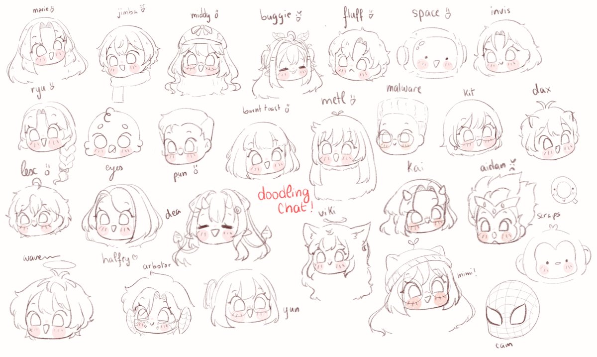 pastel_cerise's tweet photo. doodled my chat yesterday <3 https://t.co/1Yf34HJzqL