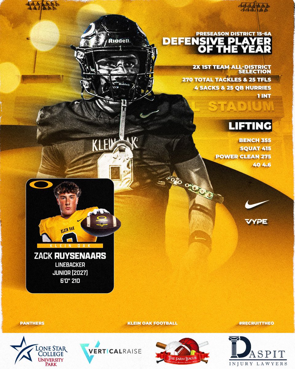 Klein Oak High School Football Recruiting tweet media