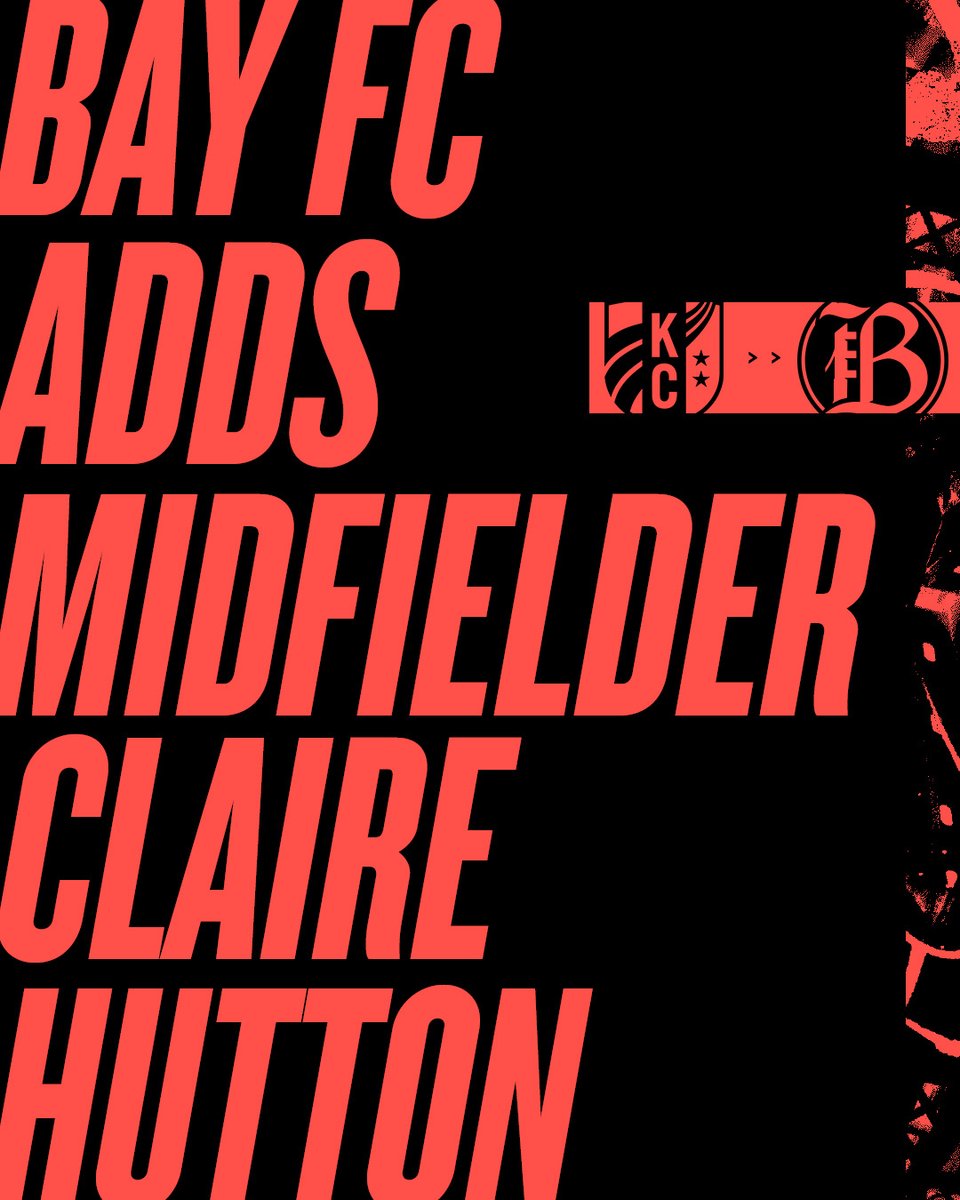 wearebayfc's tweet image. JUST ANNOUNCED 🚨 #BayFC has acquired 2025 Midfielder of the Year Nominee and @USWNT standout, Claire Hutton, from the Kansas City Current.

The 2025 @NWSL Best XI First Team selection will join the club in a historic transfer. 

Details: bit.ly/4qHjFnW
