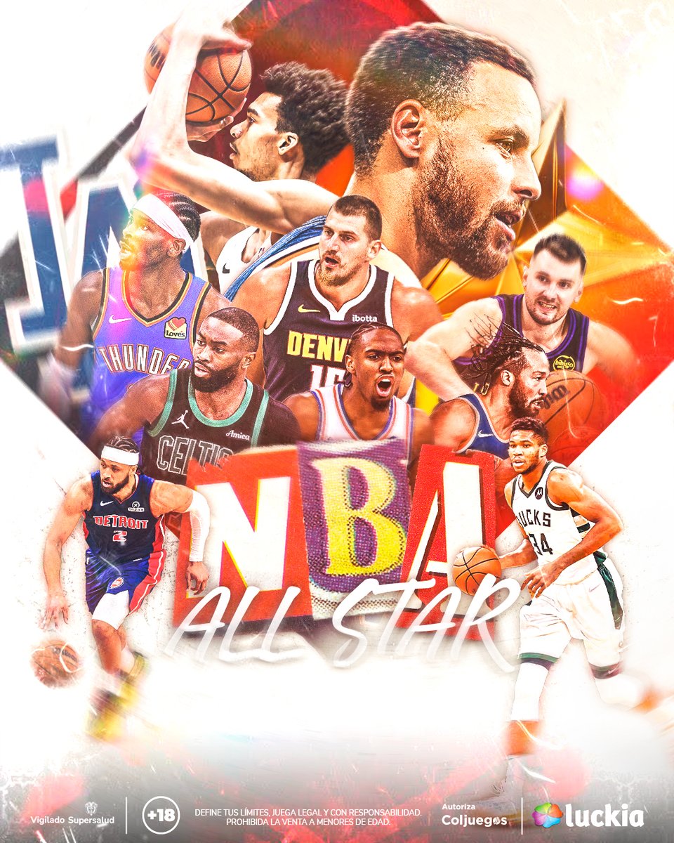 LuckiaColombia's tweet image. 🌟 ¿Team USA o el Resto del Mundo? El All-Star 2026 junta a las máximas estrellas de la NBA en un escenario hecho para brillar. Este fin de semana promete acción, talento y un duelo de alto voltaje. 🔥🏀

#AllStar #NBA #AllStarNBA #StephenCurry #LukaDoncic #Baloncesto #Luckia