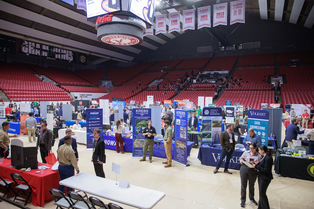 PeterMohler's tweet photo. .@UACareerCenter’s career fairs reveal where momentum is building. Across engineering, business and emerging fields, our students are meeting this moment with skill and confidence. They are shaping what comes next! https://t.co/IR5P1Wrc8Y