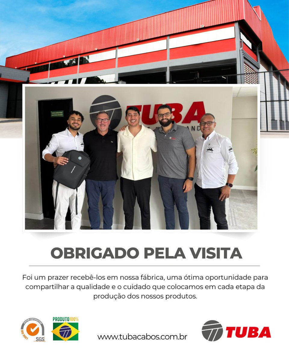 TubaCabos's tweet photo. Tivemos a alegria de receber, em nossa nova unidade, o Representante do Paraná (PR), @regisrepresentacoes , junto com o Júnior, da @ecopecasatacado Encontros como esse reforçam parcerias, aproximam pessoas e fortalecem ainda mais a presença da Tuba Cabos em todo o Brasil. https://t.co/QgOHuNUOgS