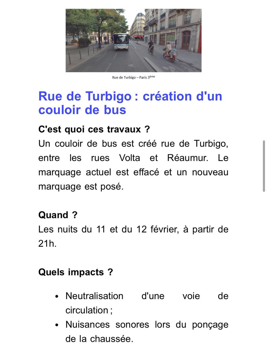 Et hop, encore un nouveau couloir de bus. Dans le Marais, trois nouveaux couloirs nous ont déjà permis de réduire les temps de trajets des bus jusqu’à 25% sur les lignes du 29, 75, et 96. Demain, un couloir sur chaque ligne !