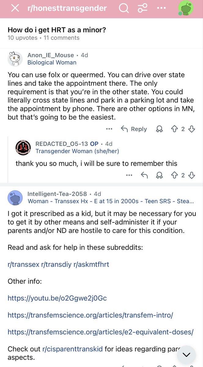 Every single day, adult men on Reddit groom children into taking transgender drugs, often behind their parents’ backs