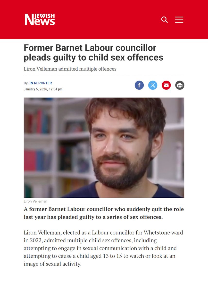 I am extremely disappointed to discover that Bridget Phillipson was involved in the campaign to get child sex offender Liron Velleman elected as a councillor in Barnet.