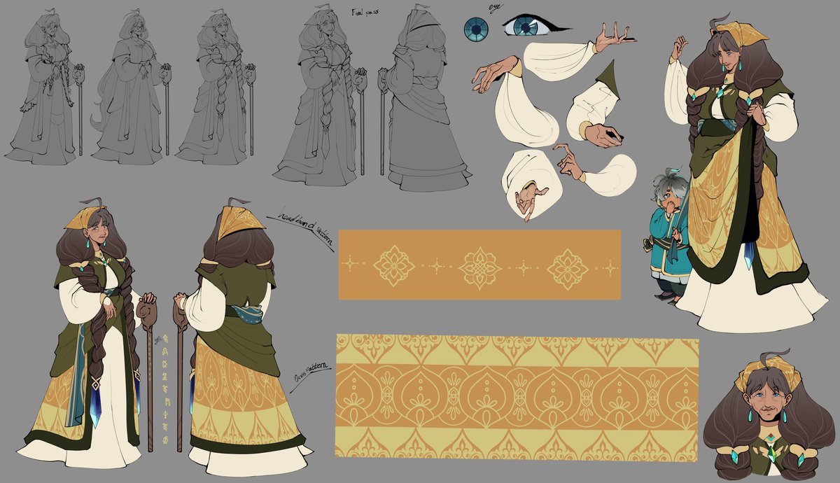 Heres the design I made for Alhaithams grandma for the Alhaitham birthday map! I had so much fun working with everyone! 
#GenshinImpact #Alhaitham