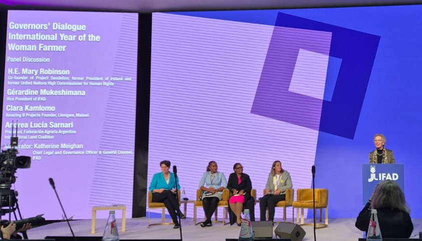 germany_un_rome's tweet photo. Real stories. Real impact. Women farmers take center stage at @IFAD’s Governing Council in Rome. 🇩🇪 backs them as changemakers – securing food, building resilience, growing rural communities. #GC49 #YearOfTheWomanFarmer @BMZ_Bund https://t.co/Ogdli0NEyF