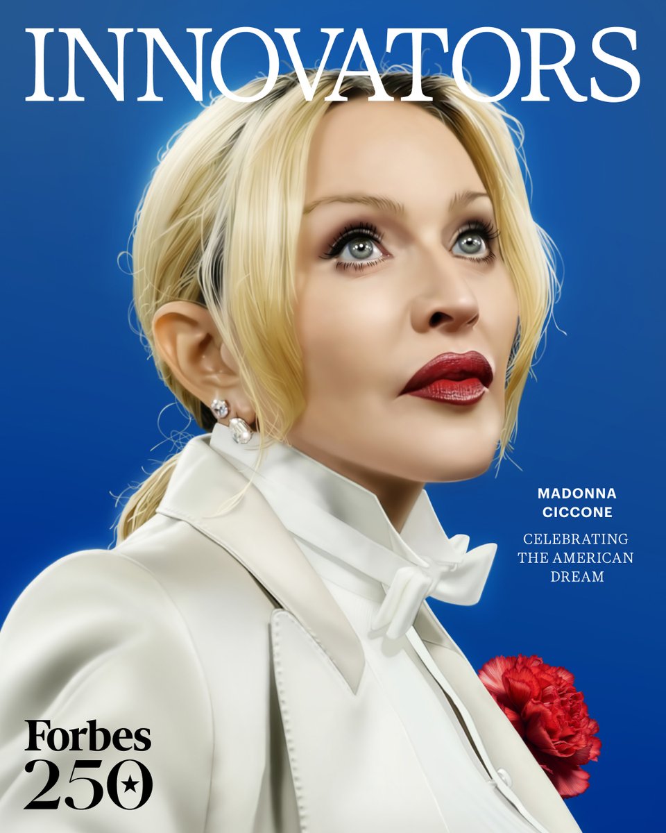 See where Madonna landed on the #Forbes250 America's Greatest Innovators list: forbes.com/sites/alexknap… (Photo: Arno for Forbes)