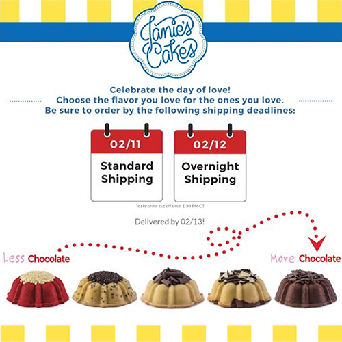 Don’t Let Your Valentine Go Cake-less 💕Our Valentine shipping deadline is almost here—order now to guarantee delivery.

janiescakes.com/collections/va…